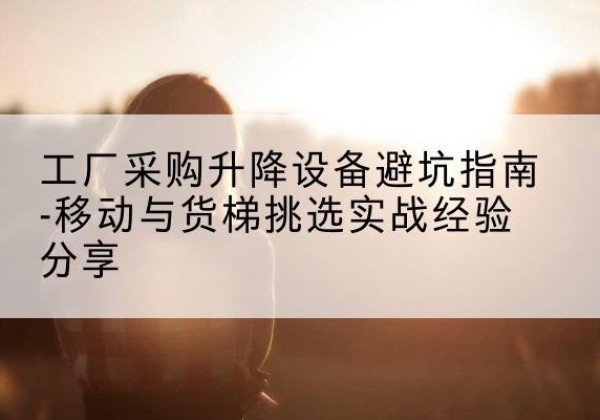 颍州移动式升降机怎么选-工厂采购升降设备避坑指南-移动与货梯挑选实战经验分享