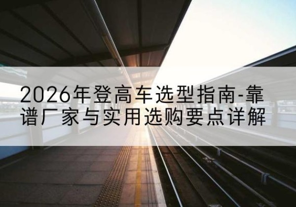 颍州登高车厂家推荐-2026年登高车选型指南-靠谱厂家与实用选购要点详解
